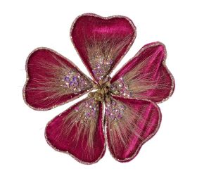 Hlava kvet na klipe ruž. 14cm