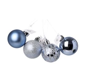 Gule plast. modro-sivé lesk/mat/piesk/mraz s/12 4cm