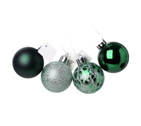 Gule plast. zelené lesk/mat/piesk/mraz s/12 4cm