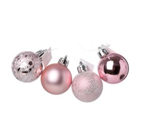 Gule plast. bledo-ružové lesk/mat/piesk/mraz s/8 8cm