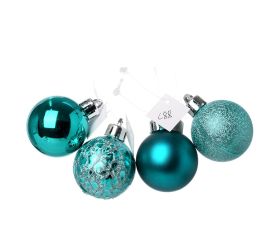 Gule plast. tyrkysové lesk/mat/piesk/mraz s/8 8cm