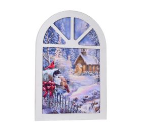 Obraz led okno krajinka 40x60x2,8cm