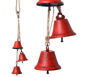 Záves zvonce kov čer. 8*8*58cm