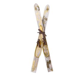Lyže dekor.drevo zl. 25*7*57cm