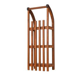 Polica sánky drevo 62*27*18cm