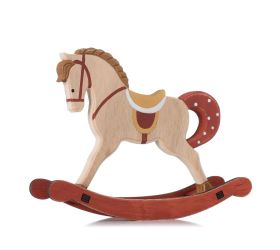 Koník húpací drevo natur/čer. 22,5x6x16cm