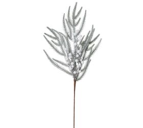 Vetvička čečina, bie. guličky zasnež. 66cm