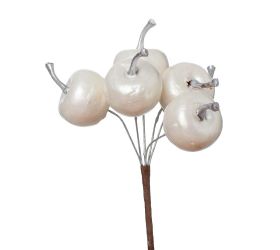 Zápich jabĺčka bie. perleť /3 12cm