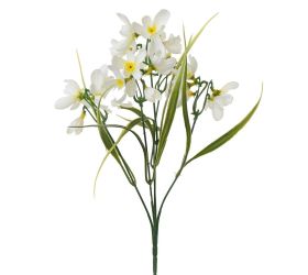 Kytica snežienky krémové 35cm