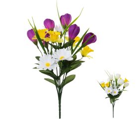 Kytica krokus narcis sedmokráska x7 mix f 36cm