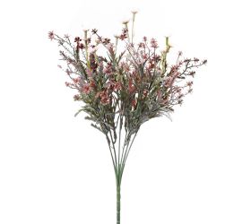 Zeleň drob.kvety zeleno-ružová 36cm