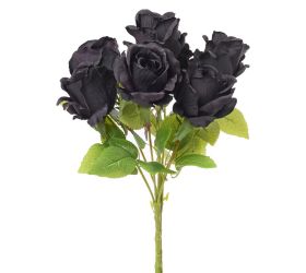 Kytica ruža čierna 45cm