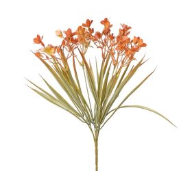 Zeleň kvietky oranžové 37cm