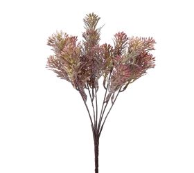 Zeleň drob. guličky ružové 29cm