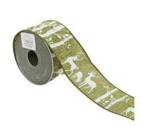 Stuha vian juta/sob 6,3cmx10m zelená 2904g 06