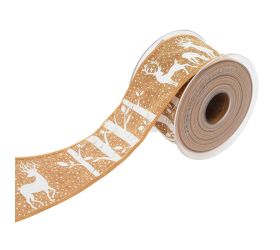 Stuha vian. juta/sob  6,3cmx1m krém 2904g 02