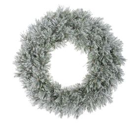 Veniec čečina zelený zasnežený priemer 63/10 cm 689946