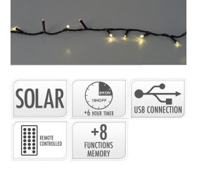 Led240 solár/timer/8fun/adapt./usb/ww//aex100100