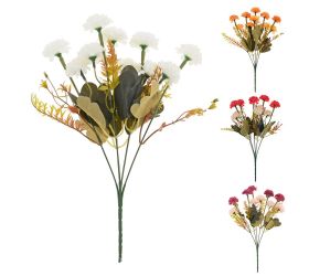 Kytica chryzantéma, zeleň, mix/4f 31cm