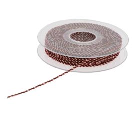 Šnúrka vian bordó/zlatá 0,2cm/30m 4972 24