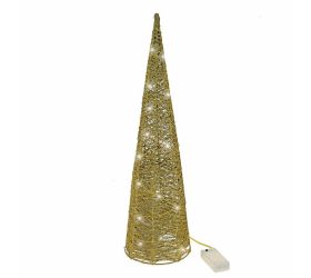339fl/s strom kužel led zlatý  m 14x14x50cm