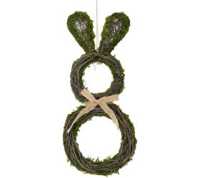 Záves zajac prútie mach 22x4x48cm