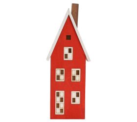 Domček čer-bie drevo led 29x11x7.5cm