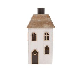 Domček bie-nat na sviečku drevo 19.5x9.5x7.5cm