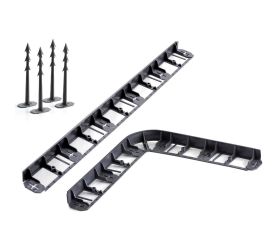 Ib1045 border okraj trávnikov čierny 800x8,4xh4,5cm