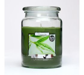 Voň.v skle s vrchn zel.čaj/snd99-83/ 500gr 15cm