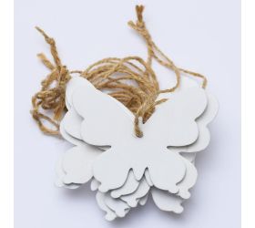 Sc motýľ-výrez vzor biely s/10 7cm super cena