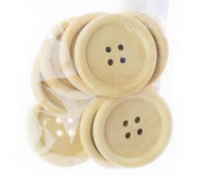 Gombíky natur 4cm s/8