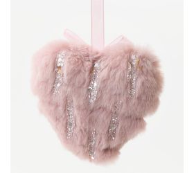 Srdce ružové 9,5cm