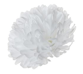 Hlava chryzantéma biela 12cm bal:12ks