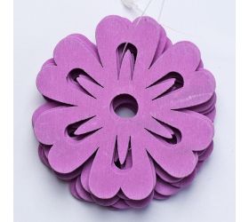 Výrez kvietky fial. 7cm s/10