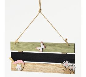 Záves tabuľka s vtáčikom 24x1,5x11cm