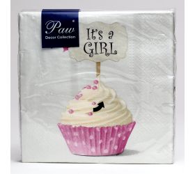 Sdl150900 servítky pink cupcake 20ks