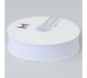 Stuha čipka 30mmx50y biela