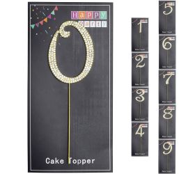 Číslo zápich zlaté 17/8cm super cena