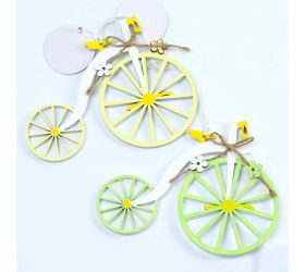 Bicykel záves drevo mix f 14,8x12cm