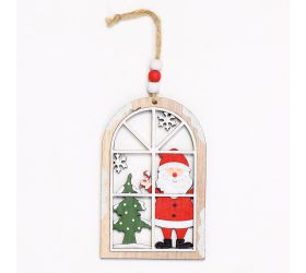 Záves okno so santom drevo natur 8,5x0,5x13cm