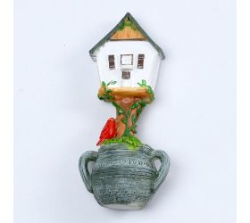 Domček polyresin biela 4x2,8x8,5