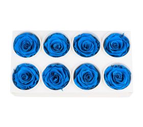 Ruža preparovaná 5cm aquamarine /ks