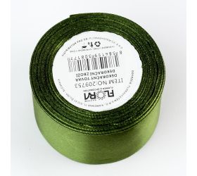 Saten stuha 38mm/10m farba 110 tm..zelená