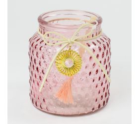 Svietnik sklo sv.fialový 10x11cm