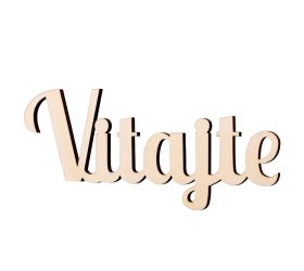 Výrez-vitajte natur 15cm s/6