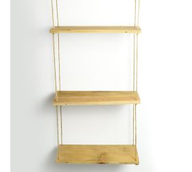 Záves polica drevo natur 43x20,3x94cm super cena