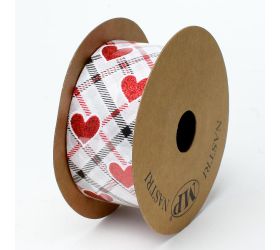 Stuha srdce mm4cmx15m biela