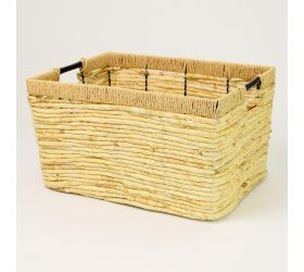 420fl/s koš slama biela 44x33x24cm