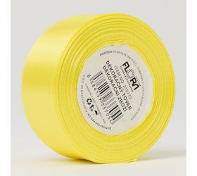 Stuha satén bl.žltá 25mm 15m